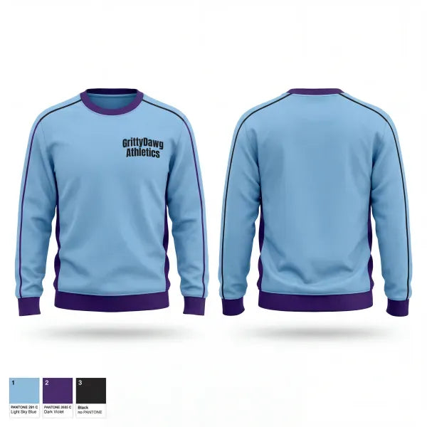 Crew Neck Sweatshirt, GrittyDawg Athletics, , Teamtime, Team time, sublimation, custom sports apparel, team uniforms, spirit wear, spiritwear, sports uniforms, custom shirts, team store, custom team store, fundraiser sports, apparel fundraiser