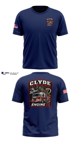Short Sleeve Performance Shirt, Clyde fire department, Fire Department, Teamtime, Team time, sublimation, custom sports apparel, team uniforms, spirit wear, spiritwear, sports uniforms, custom shirts, team store, custom team store, fundraiser sports, apparel fundraiser