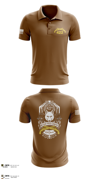 Short Sleeve Performance Polo, 422nd Military Police Company, Army, Teamtime, Team time, sublimation, custom sports apparel, team uniforms, spirit wear, spiritwear, sports uniforms, custom shirts, team store, custom team store, fundraiser sports, apparel fundraiser