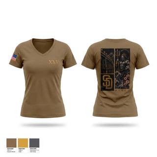 Womens Short Sleeve Vneck Shirt, MSRON, Navy, Teamtime, Team time, sublimation, custom sports apparel, team uniforms, spirit wear, spiritwear, sports uniforms, custom shirts, team store, custom team store, fundraiser sports, apparel fundraiser
