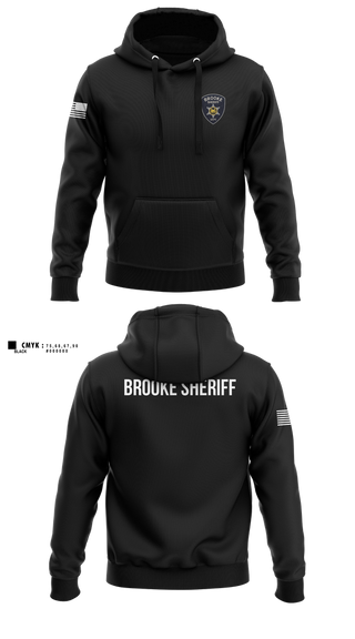Hoodie, Brooke County Sheriff’s Office, , Teamtime, Team time, sublimation, custom sports apparel, team uniforms, spirit wear, spiritwear, sports uniforms, custom shirts, team store, custom team store, fundraiser sports, apparel fundraiser