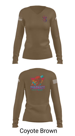 Womens Long Sleeve Vneck Shirt, , Army, Teamtime, Team time, sublimation, custom sports apparel, team uniforms, spirit wear, spiritwear, sports uniforms, custom shirts, team store, custom team store, fundraiser sports, apparel fundraiser