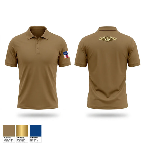 Short Sleeve Performance Polo, USS WYOMING, Navy, Teamtime, Team time, sublimation, custom sports apparel, team uniforms, spirit wear, spiritwear, sports uniforms, custom shirts, team store, custom team store, fundraiser sports, apparel fundraiser