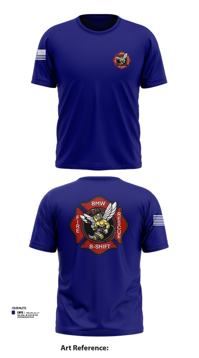 B-Shift 61265399 Short Sleeve Performance Shirt - 101