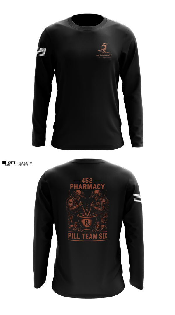 Long Sleeve Performance Shirt, 452 MED DET, Army, Teamtime, Team time, sublimation, custom sports apparel, team uniforms, spirit wear, spiritwear, sports uniforms, custom shirts, team store, custom team store, fundraiser sports, apparel fundraiser
