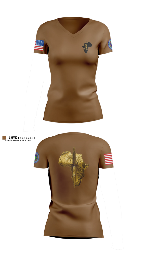 Womens Short Sleeve Vneck Shirt, ACJ2X, Army, Teamtime, Team time, sublimation, custom sports apparel, team uniforms, spirit wear, spiritwear, sports uniforms, custom shirts, team store, custom team store, fundraiser sports, apparel fundraiser