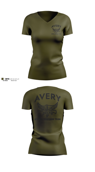 Womens Short Sleeve Vneck Shirt, Avery SRT, Police, Teamtime, Team time, sublimation, custom sports apparel, team uniforms, spirit wear, spiritwear, sports uniforms, custom shirts, team store, custom team store, fundraiser sports, apparel fundraiser
