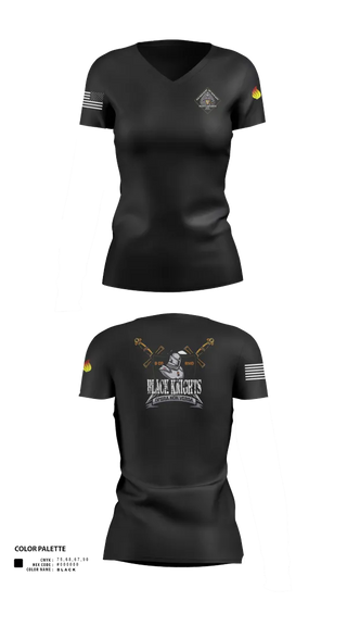 Womens Short Sleeve Vneck Shirt, B Co 832nd OD BN, , Teamtime, Team time, sublimation, custom sports apparel, team uniforms, spirit wear, spiritwear, sports uniforms, custom shirts, team store, custom team store, fundraiser sports, apparel fundraiser