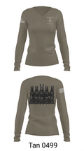 4th ID 54560452 Women's Long Sleeve V-neck Shirt - 77