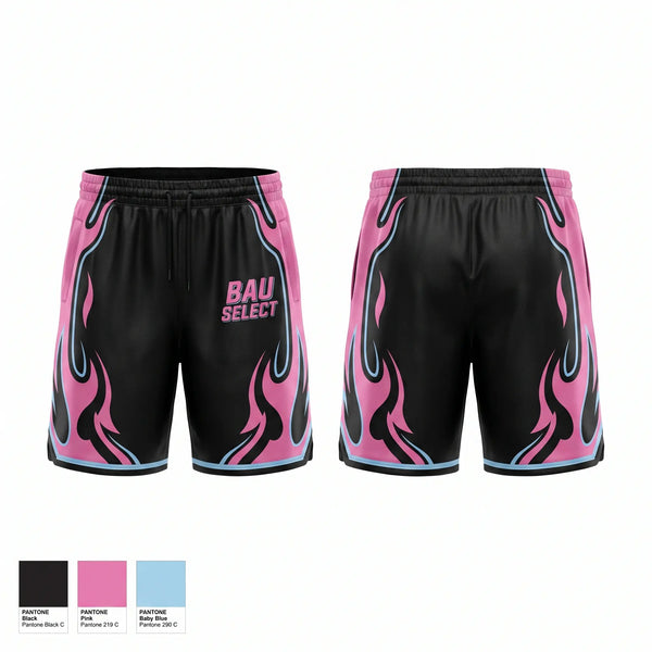 Mens Reversible Basketball Shorts, BAU SELECT, Men's Basketball, Teamtime, Team time, sublimation, custom sports apparel, team uniforms, spirit wear, spiritwear, sports uniforms, custom shirts, team store, custom team store, fundraiser sports, apparel fundraiser