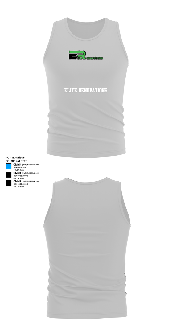 Tank Top, Elite Renovations, , Teamtime, Team time, sublimation, custom sports apparel, team uniforms, spirit wear, spiritwear, sports uniforms, custom shirts, team store, custom team store, fundraiser sports, apparel fundraiser