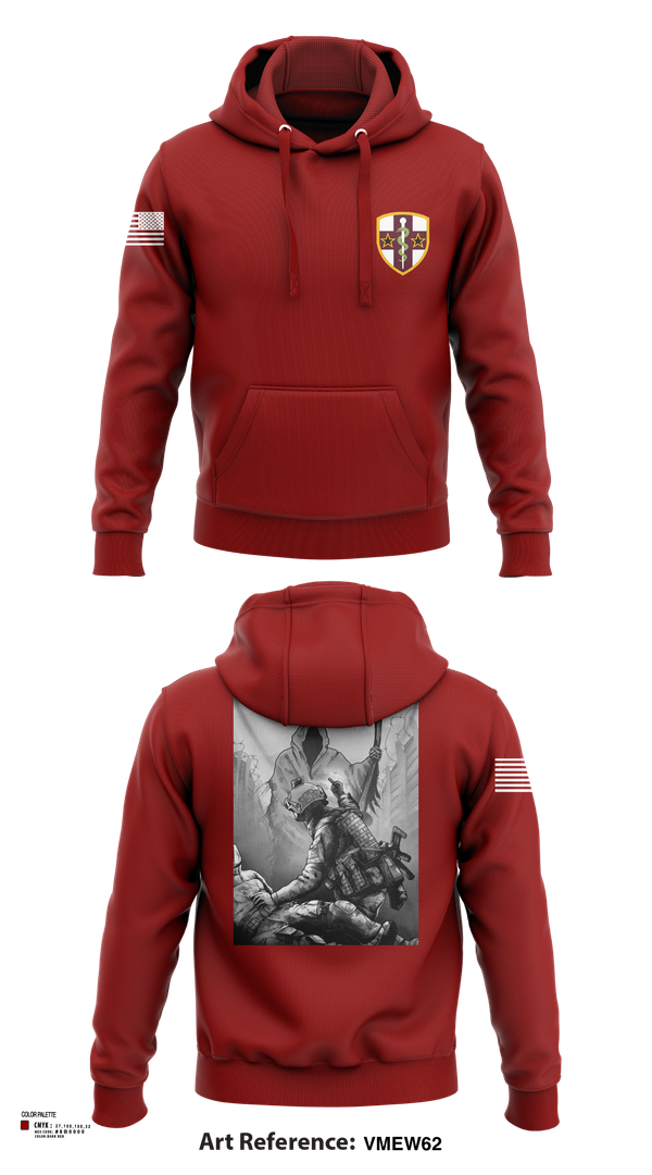 Hoodie, 7455th MORU, , Teamtime, Team time, sublimation, custom sports apparel, team uniforms, spirit wear, spiritwear, sports uniforms, custom shirts, team store, custom team store, fundraiser sports, apparel fundraiser