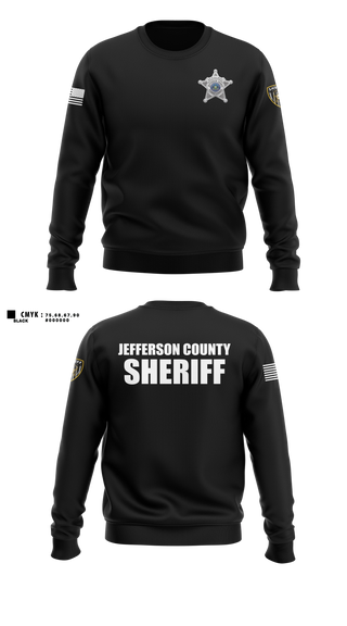 Crew Neck Sweatshirt, Jefferson County Sheriff's Office, Police, Teamtime, Team time, sublimation, custom sports apparel, team uniforms, spirit wear, spiritwear, sports uniforms, custom shirts, team store, custom team store, fundraiser sports, apparel fundraiser