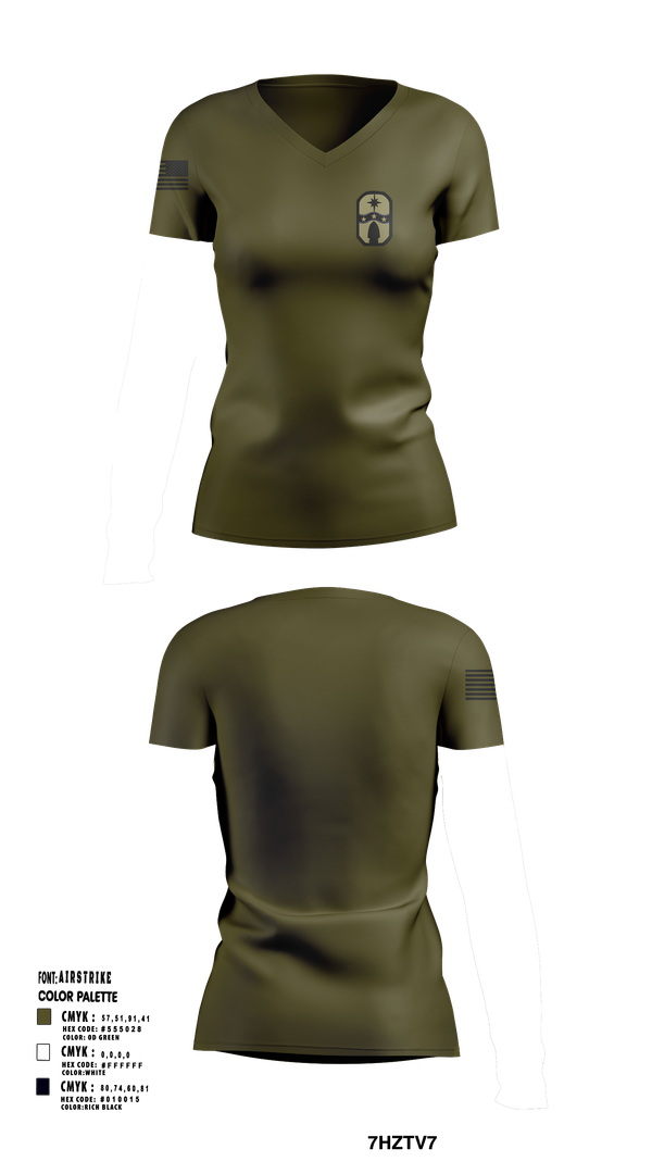 Womens Short Sleeve Vneck Shirt, 1487th Transportation Company, , Teamtime, Team time, sublimation, custom sports apparel, team uniforms, spirit wear, spiritwear, sports uniforms, custom shirts, team store, custom team store, fundraiser sports, apparel fundraiser