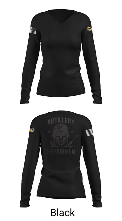 ARMT 1-320th Field Artillery 75505758 Women's Long Sleeve V-neck Shirt - 37