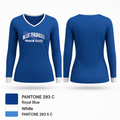 Blue Thunder 38805148 Women's Long Sleeve V-neck Shirt - 1