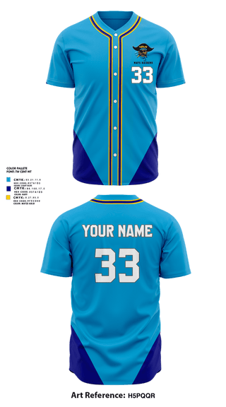 Full Button Baseball Jersey, Mays Raiders, Baseball, Teamtime, Team time, sublimation, custom sports apparel, team uniforms, spirit wear, spiritwear, sports uniforms, custom shirts, team store, custom team store, fundraiser sports, apparel fundraiser