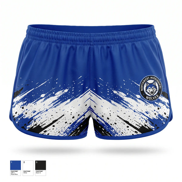 Womens Shorts, Northwest Mississippi Wolves, Men's Basketball, Teamtime, Team time, sublimation, custom sports apparel, team uniforms, spirit wear, spiritwear, sports uniforms, custom shirts, team store, custom team store, fundraiser sports, apparel fundraiser