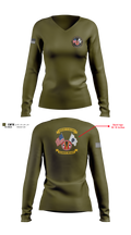 HHC 151st RSG 63690078 Women's Long Sleeve V-neck Shirt - 10