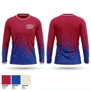 Long Sleeve Performance Shirt, Lincoln County, Men's Basketball, Teamtime, Team time, sublimation, custom sports apparel, team uniforms, spirit wear, spiritwear, sports uniforms, custom shirts, team store, custom team store, fundraiser sports, apparel fundraiser