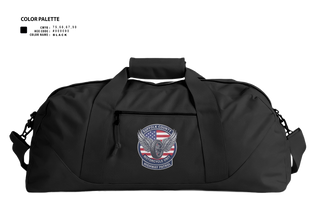 Duffle Bag, SCPD Motorcycle Unit, Police, Teamtime, Team time, sublimation, custom sports apparel, team uniforms, spirit wear, spiritwear, sports uniforms, custom shirts, team store, custom team store, fundraiser sports, apparel fundraiser