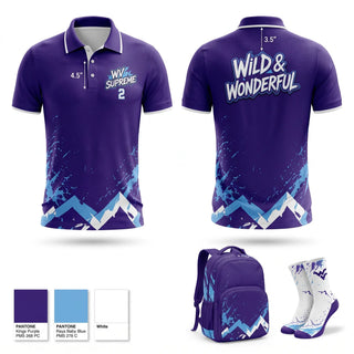 Short Sleeve Performance Polo, WV Supreme, Men's Basketball, Teamtime, Team time, sublimation, custom sports apparel, team uniforms, spirit wear, spiritwear, sports uniforms, custom shirts, team store, custom team store, fundraiser sports, apparel fundraiser