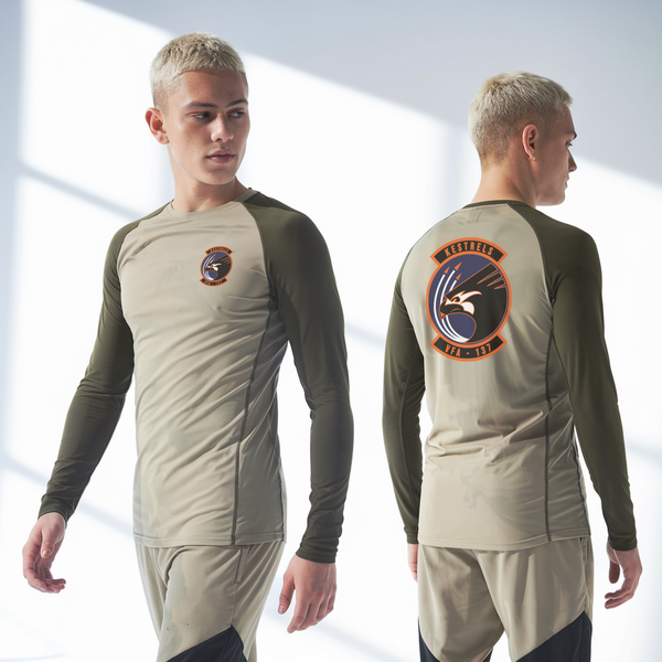 Long Sleeve Performance Shirt, Kestrels, Navy, Teamtime, Team time, sublimation, custom sports apparel, team uniforms, spirit wear, spiritwear, sports uniforms, custom shirts, team store, custom team store, fundraiser sports, apparel fundraiser