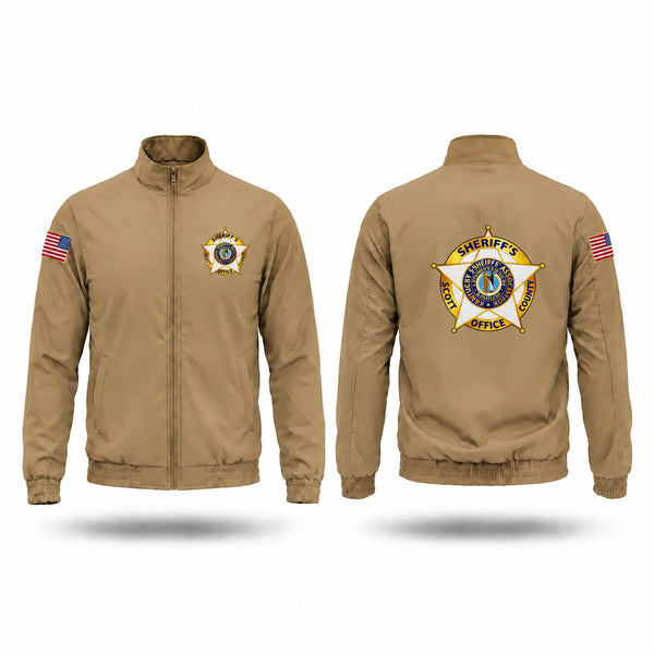 Windbreaker, Scott County Sheriff's Office, Police, Teamtime, Team time, sublimation, custom sports apparel, team uniforms, spirit wear, spiritwear, sports uniforms, custom shirts, team store, custom team store, fundraiser sports, apparel fundraiser