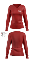 Bluegrass Lightning Belles Women's Long Sleeve V-neck Shirt - 11