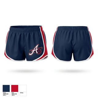 Womens Shorts, East Texas Arsenal, Baseball, Teamtime, Team time, sublimation, custom sports apparel, team uniforms, spirit wear, spiritwear, sports uniforms, custom shirts, team store, custom team store, fundraiser sports, apparel fundraiser