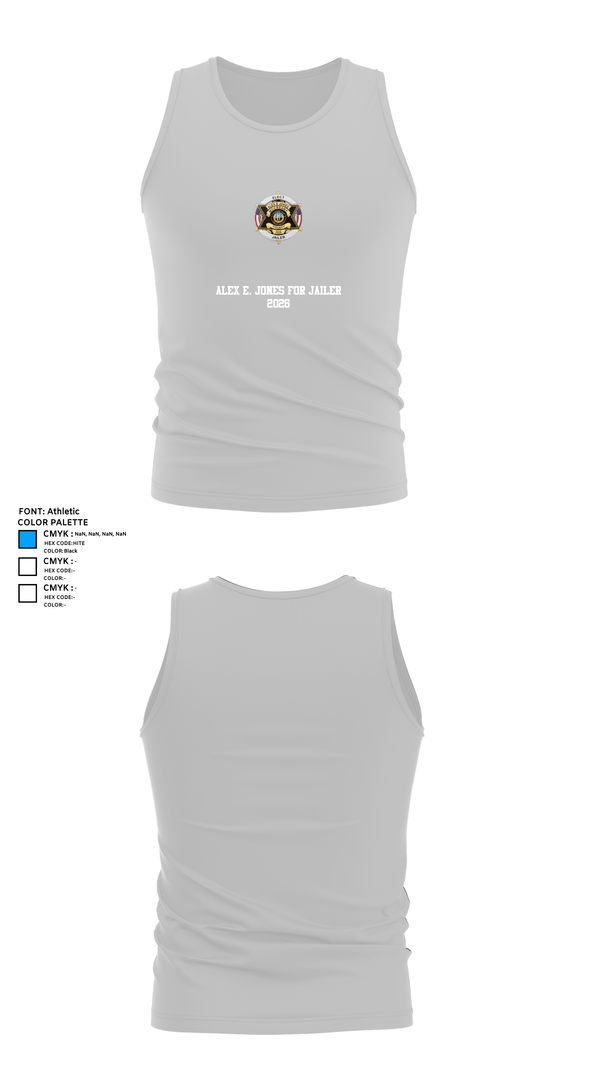 Tank Top, Alex E. Jones for Jailer 2026, , Teamtime, Team time, sublimation, custom sports apparel, team uniforms, spirit wear, spiritwear, sports uniforms, custom shirts, team store, custom team store, fundraiser sports, apparel fundraiser