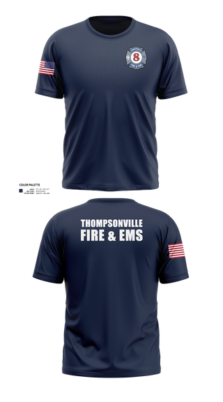 Short Sleeve Performance Shirt, Thompsonville Fire & EMS, Fire Department, Teamtime, Team time, sublimation, custom sports apparel, team uniforms, spirit wear, spiritwear, sports uniforms, custom shirts, team store, custom team store, fundraiser sports, apparel fundraiser