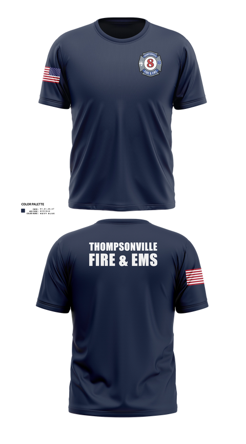 Short Sleeve Performance Shirt, Thompsonville Fire & EMS, Fire Department, Teamtime, Team time, sublimation, custom sports apparel, team uniforms, spirit wear, spiritwear, sports uniforms, custom shirts, team store, custom team store, fundraiser sports, apparel fundraiser