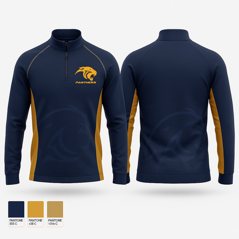 Quarter Zip Jacket, Panthers, , Teamtime, Team time, sublimation, custom sports apparel, team uniforms, spirit wear, spiritwear, sports uniforms, custom shirts, team store, custom team store, fundraiser sports, apparel fundraiser