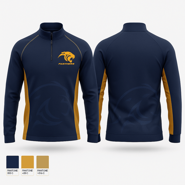 Quarter Zip Jacket, Panthers, , Teamtime, Team time, sublimation, custom sports apparel, team uniforms, spirit wear, spiritwear, sports uniforms, custom shirts, team store, custom team store, fundraiser sports, apparel fundraiser