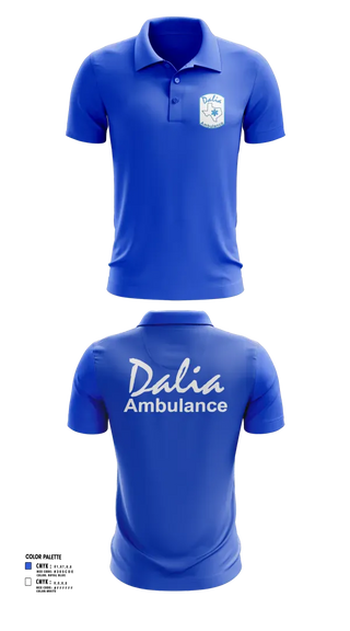 Short Sleeve Performance Polo, Dalia Ambulance Service, EMS/EMT, Teamtime, Team time, sublimation, custom sports apparel, team uniforms, spirit wear, spiritwear, sports uniforms, custom shirts, team store, custom team store, fundraiser sports, apparel fundraiser