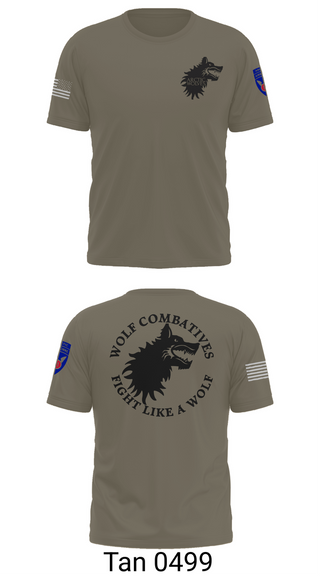 Old School Cotton Feel Shirt, Wolf Combatives, Army, Teamtime, Team time, sublimation, custom sports apparel, team uniforms, spirit wear, spiritwear, sports uniforms, custom shirts, team store, custom team store, fundraiser sports, apparel fundraiser