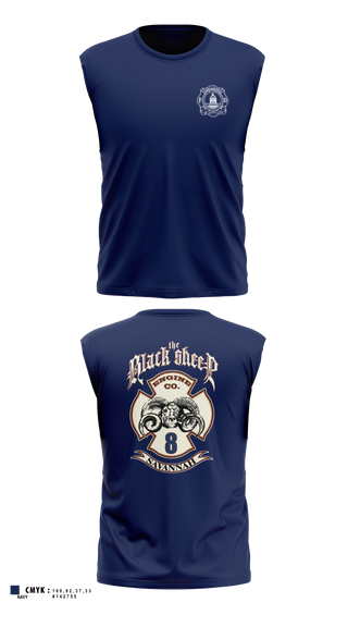 Sleeveless Performance Shirt, Engine 8, Fire Department, Teamtime, Team time, sublimation, custom sports apparel, team uniforms, spirit wear, spiritwear, sports uniforms, custom shirts, team store, custom team store, fundraiser sports, apparel fundraiser