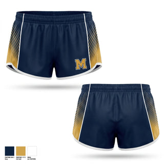 Womens Shorts, Meadowbrook Monarchs, Track & Field, Teamtime, Team time, sublimation, custom sports apparel, team uniforms, spirit wear, spiritwear, sports uniforms, custom shirts, team store, custom team store, fundraiser sports, apparel fundraiser