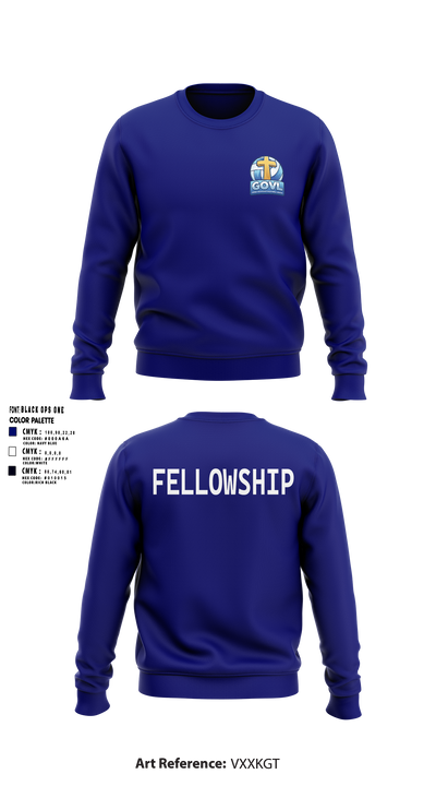 Greek Orthodox Volleyball League 97213591 Crew Neck Sweatshirt - 2