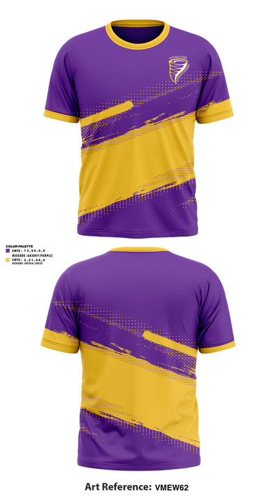 Purvis Middle School Cheer 52252572 Short Sleeve Performance Shirt - 1