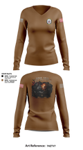 USS Truxtun DDG 103 Women's Long Sleeve V-neck Shirt - 21