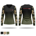 Talos Security Women's Long Sleeve V-neck Shirt - 1