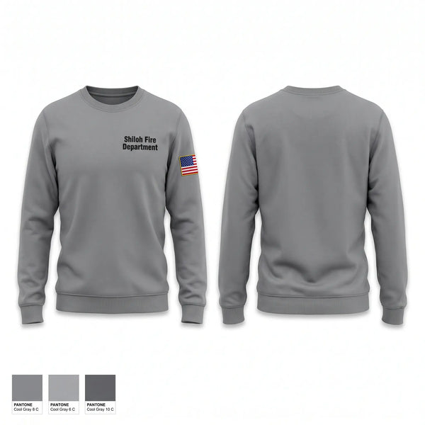 Crew Neck Sweatshirt, Shiloh Fire Department, Fire Department, Teamtime, Team time, sublimation, custom sports apparel, team uniforms, spirit wear, spiritwear, sports uniforms, custom shirts, team store, custom team store, fundraiser sports, apparel fundraiser