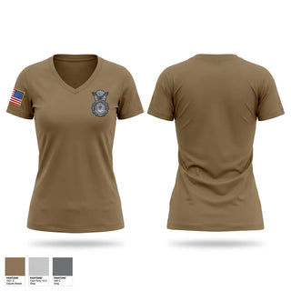 Womens Short Sleeve Vneck Shirt, 142 SFS S3OA, Air Force, Teamtime, Team time, sublimation, custom sports apparel, team uniforms, spirit wear, spiritwear, sports uniforms, custom shirts, team store, custom team store, fundraiser sports, apparel fundraiser