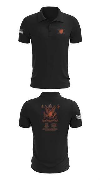 Short Sleeve Performance Polo, 2nd Battalion 222nd Field Artillery, , Teamtime, Team time, sublimation, custom sports apparel, team uniforms, spirit wear, spiritwear, sports uniforms, custom shirts, team store, custom team store, fundraiser sports, apparel fundraiser