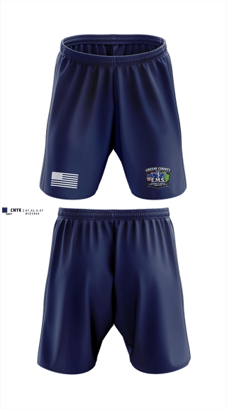 Athletic Shorts With Pockets, Greene County EMS, EMS/EMT, Teamtime, Team time, sublimation, custom sports apparel, team uniforms, spirit wear, spiritwear, sports uniforms, custom shirts, team store, custom team store, fundraiser sports, apparel fundraiser
