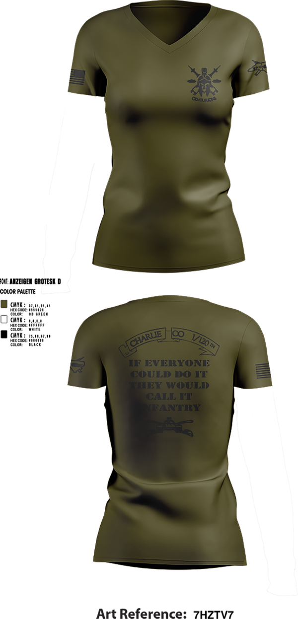 Womens Short Sleeve Vneck Shirt, Charlie Co, Army, Teamtime, Team time, sublimation, custom sports apparel, team uniforms, spirit wear, spiritwear, sports uniforms, custom shirts, team store, custom team store, fundraiser sports, apparel fundraiser