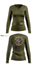 MCSFBN A CO 93054257 Women's Long Sleeve V-neck Shirt - 10