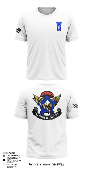 HHC, Brigade Support Battalion 173D IBCT(A) 58990050 Short Sleeve Performance Shirt - 2